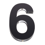 Sandleford 120mm 6 Black Acrylic Numeral