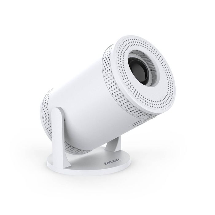 Laser 720p HD Smart USB-C Portable Projector (White)