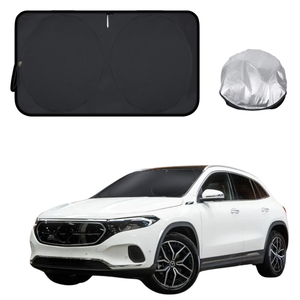Front Windscreen Sun Shade for Mercedes-Benz EQA SUV 2021 - Current H243 - Standard 150 x 85 cm - Black