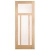Corinthian 2340 x 720 x 35mm Internal Door White Oak Moda Translucent Glass AMODG21