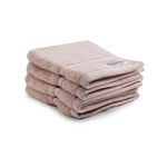 4pc Onkaparinga 30x30cm Flinders Face Washer 600GSM Pink Blush