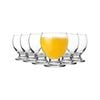 LAV Teo Footed Stacking Tumbler Glasses - 250ml - Clear - Pack of 6