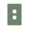 DETA Jade Green S-Line 2 Gang Switch Cover Plate