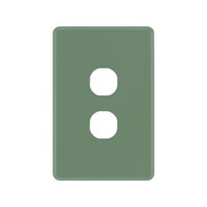 DETA Jade Green S-Line 2 Gang Switch Cover Plate