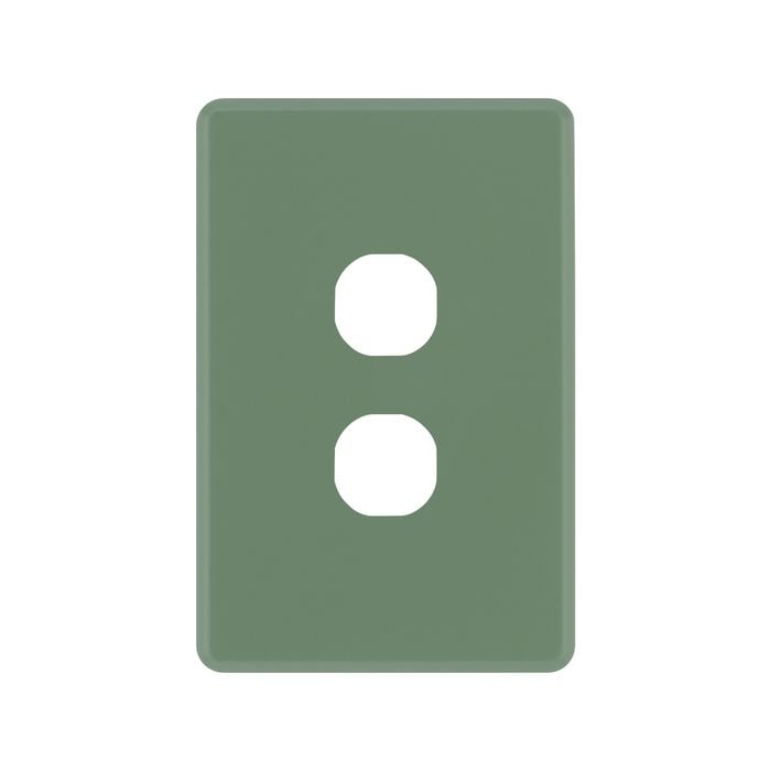 DETA Jade Green S-Line 2 Gang Switch Cover Plate
