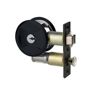 Lockwood Matte Black Entrance Cavity Door Lock