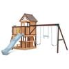Lifespan Kids Coventry Swing Set and Play Centre with 2.2m Pastel Blue Slide