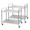 SOGA 2X 2 Tier 86x54x94cm Stainless Steel Food Cart Trolley – Size Large