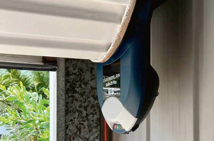 Chamberlain roller lift attached to garage door.