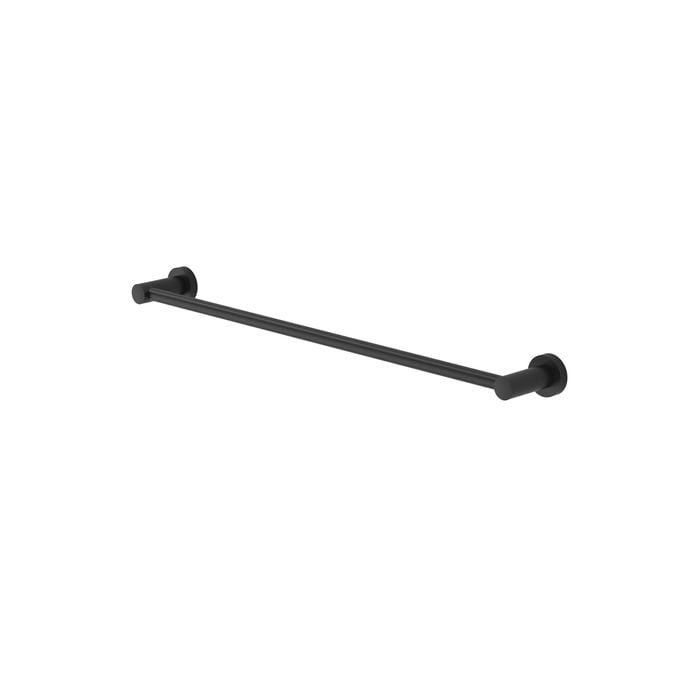 Cosmo 600mm Black Single Towel Rail