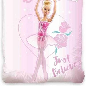 Barbie Ballerina Just Believe Cotton Quilt Cover Set - Single Bed Size