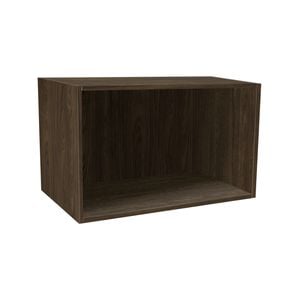 Kaboodle 800-899mm Walnut Customisable Open Slimline Shelf