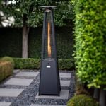 Mimosa Outdoor Square Gas Flame Heater with Quartz Tube