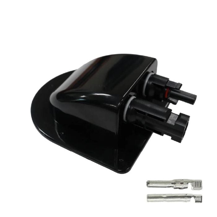 Exotronic Black Solar Connector Cable Entry Cover