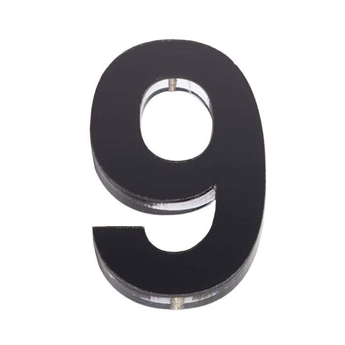 Sandleford 120mm 9 Black Acrylic Numeral