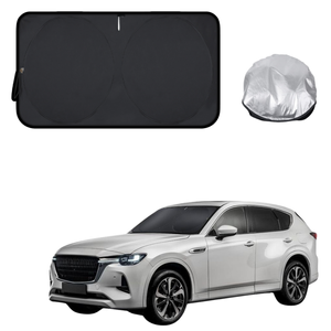 Front Windscreen Sun Shade for Mazda CX-60 2022 - Current (KH) - Standard 150 x 85 cm - Black