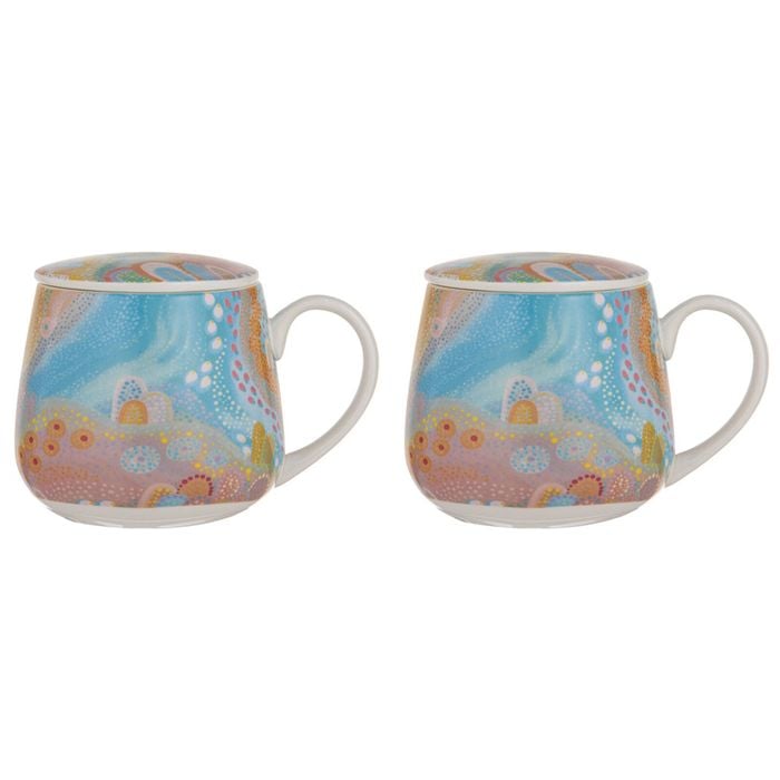 2x 3pc Ashdene Koort Boodja - Heart Country Tea Mug/Cup Drink Infuser
