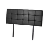 Palermo PU Leather Double Deluxe Headboard in Black