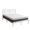 Zinus Double Kai Bamboo Metal Bed Frame & Pocket Spring Mattress Set, Support iCoil Eurotop