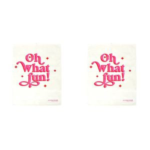 2PK Annabel Trends Cotton Tea Towel Dish Cloth 50x70cm Christmas Oh What Fun