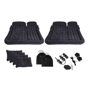 SOGA 2X Black Inflatable Car Boot Mattress