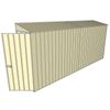 Build-a-Shed 0.8 x 4.5 x 2m Skillion Single Hinged Door Shed - Cream
