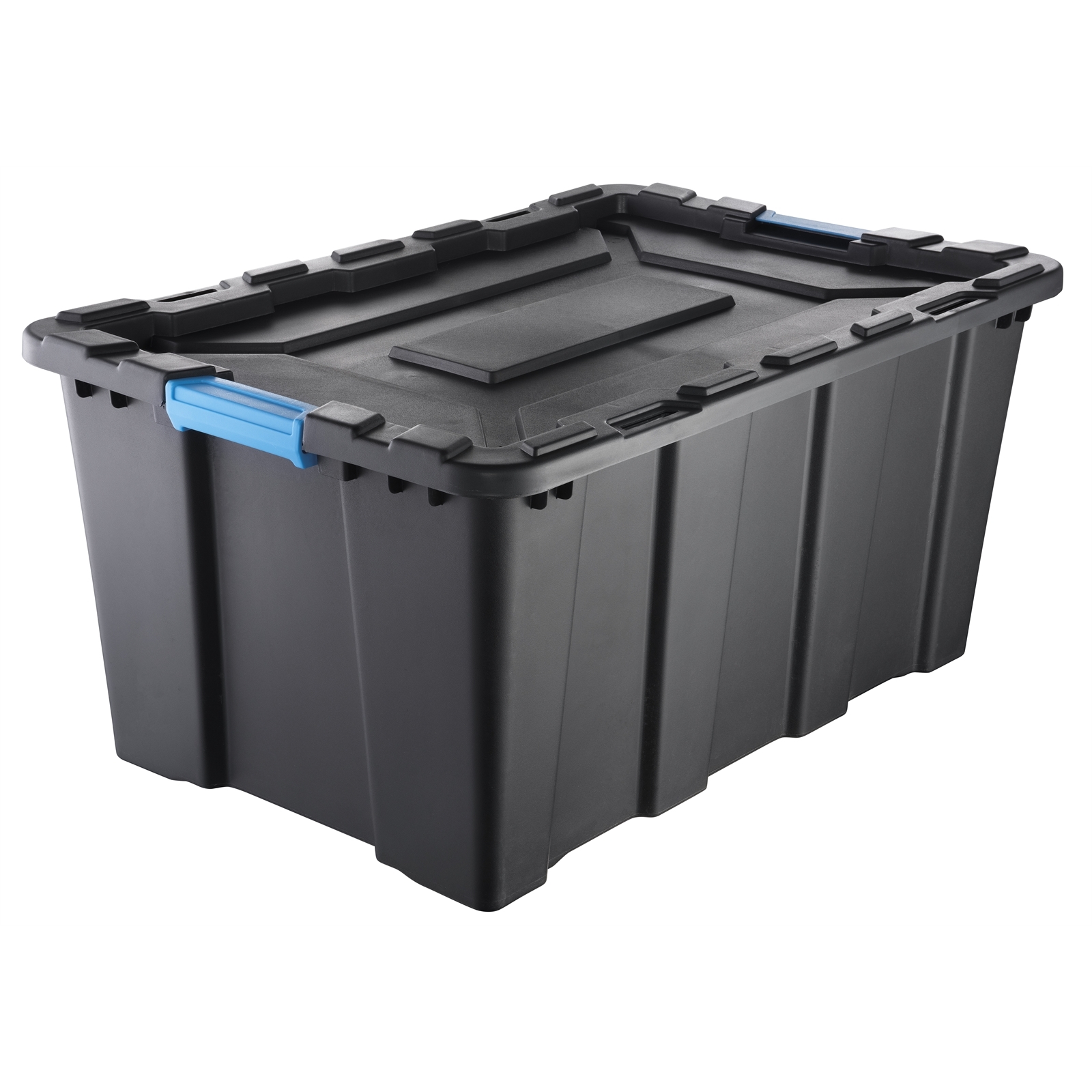Inabox 100L Heavy Duty Black & Blue Storage Container