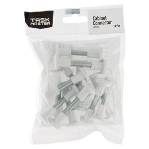 Taskmaster 32-40mm Cabinet Connector - 12 Pack