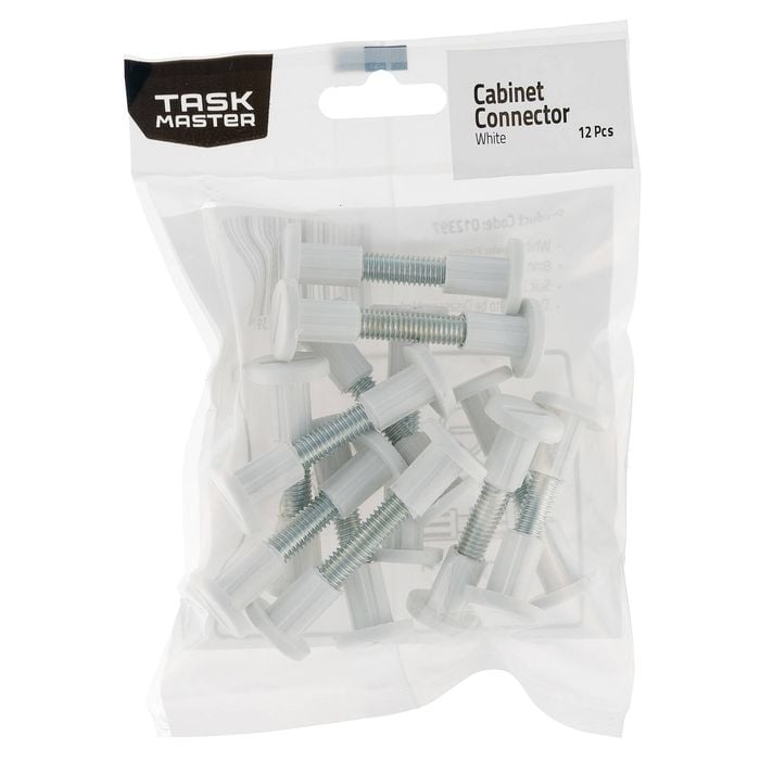 Taskmaster 32-40mm Cabinet Connector - 12 Pack