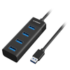 Mbeat 4 Port Usb 3.0 Hub - Black