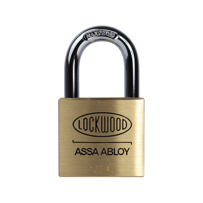 Lockwood 40mm Solid Brass 120 Series General Purpose Padlock