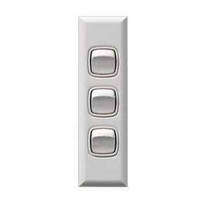 HPM 3 Gang Architrave Switch