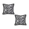SOGA 2X 45cm Black and White Luxury Throw Pillows