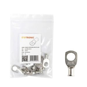 10 Pack of Exotronic 10mm² Copper Lug M10 | Bellmouth