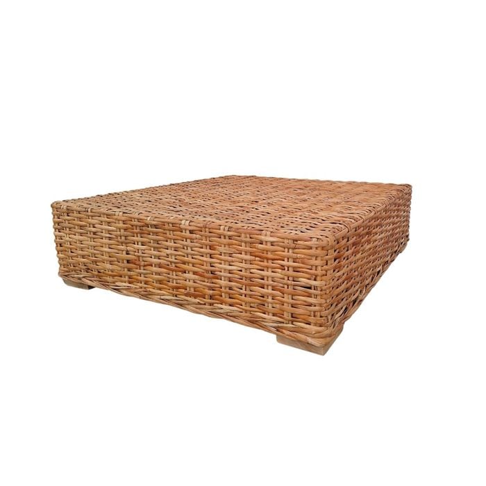 Elegance Living 100x100x33cm Rattan Brown Mero Stool