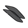 Port Window Sun Shade for Mercedes-Benz GLE 2018-Onwards Car Sun Blind Mesh Third Row Window