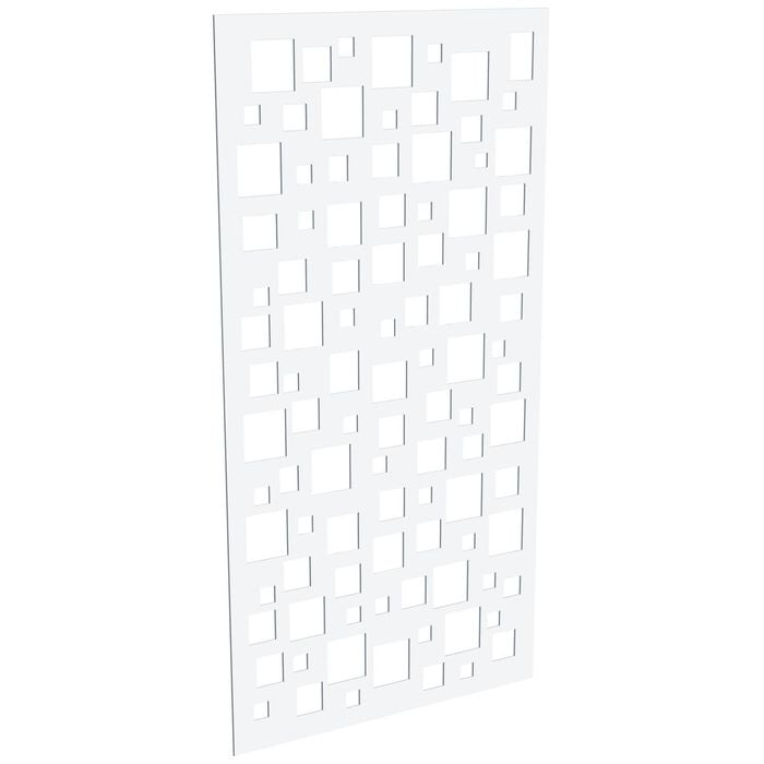 ProtectorAl 300-1200w x 1201-2400h Satin White/Gloss White Squares Unframed Composite Deco Panel