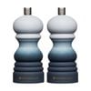 2pk Masterclass Refillable Grey Ombre Plastic Salt & Pepper Mill 5x12.5cm