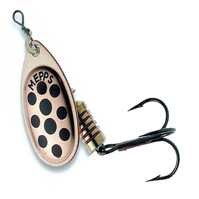 Mepps Lures Aglia Decorees Copper Black Dots - Size 2| 4.5g