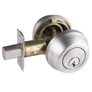 Schlage Satin Stainless Steel Regent Series Denver Double Cylinder Deadbolt