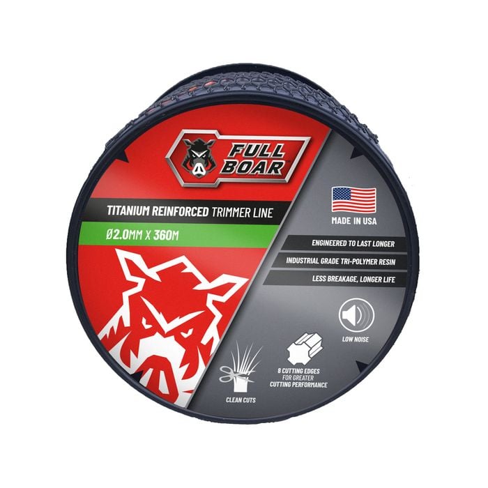 Full Boar Ø2.0mm x 360m Titanium Reinforced Trimmer Line