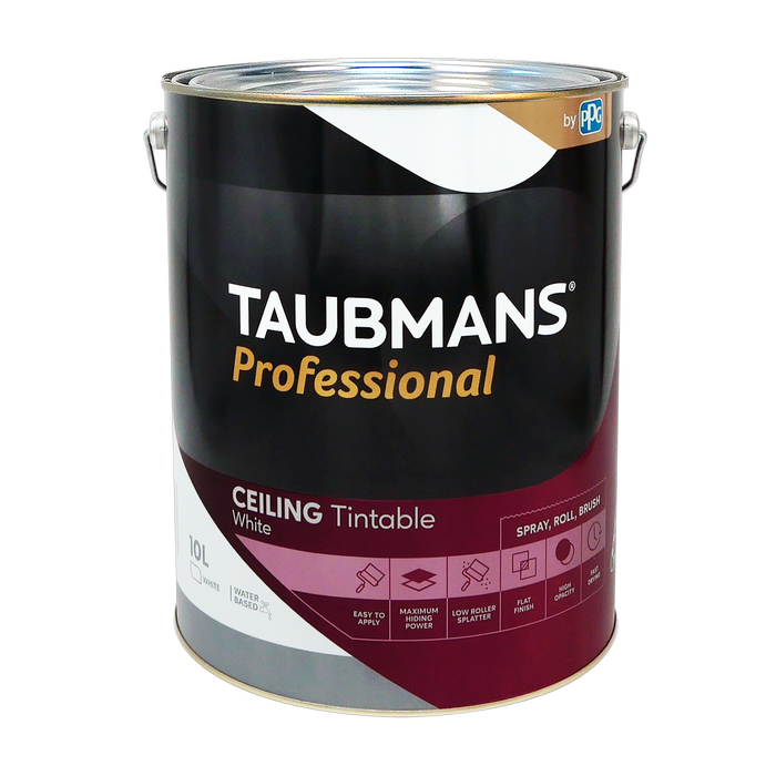 Taubmans 10L White Professional Ceiling Paint