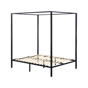 Palermo 4 Four Poster Double Bed Frame In Black