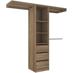 Lugna 1800 - 2100mm Cove Pack 4 Opening Built In Wardrobe Package