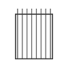 RapidFence 900 x 1200mm Black Steel Picket Gate