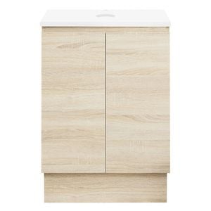 CIBO 600mm Coast Veneer Nordic Full Height Bathroom Vanity With Solid Surface Top