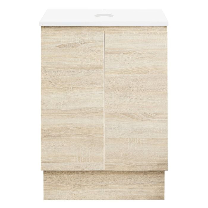 CIBO 600mm Coast Veneer Nordic Full Height Bathroom Vanity With Solid Surface Top