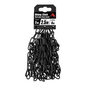Pinnacle 2mm x 2.5m Black Matte Oblong Chain