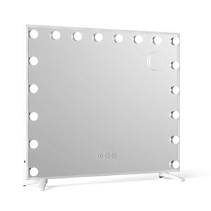 80x65cm Embellir Makeup Mirror Hollywood Vanity With Led Light White Frame