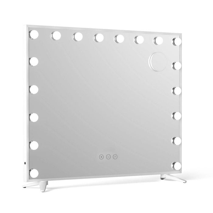80x65cm Embellir Makeup Mirror Hollywood Vanity With Led Light White Frame